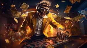 Meja blackjack Playtech dengan dealer profesional di studio HD